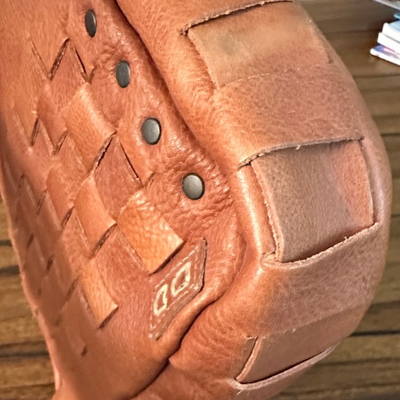 BED|STU Woven Leather Crossbody Bag in Tan - Picture 4 of 10